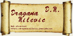 Dragana Milević vizit kartica